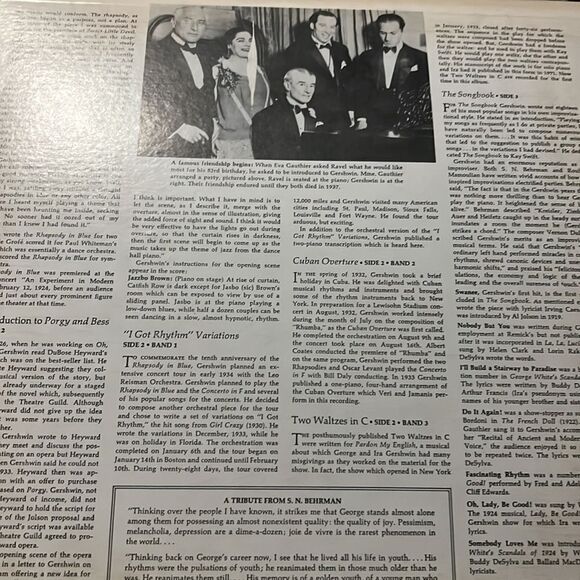 The Fascinating Piano Music of George Gershwin (LP records, 1975) - Picture 6 of 6